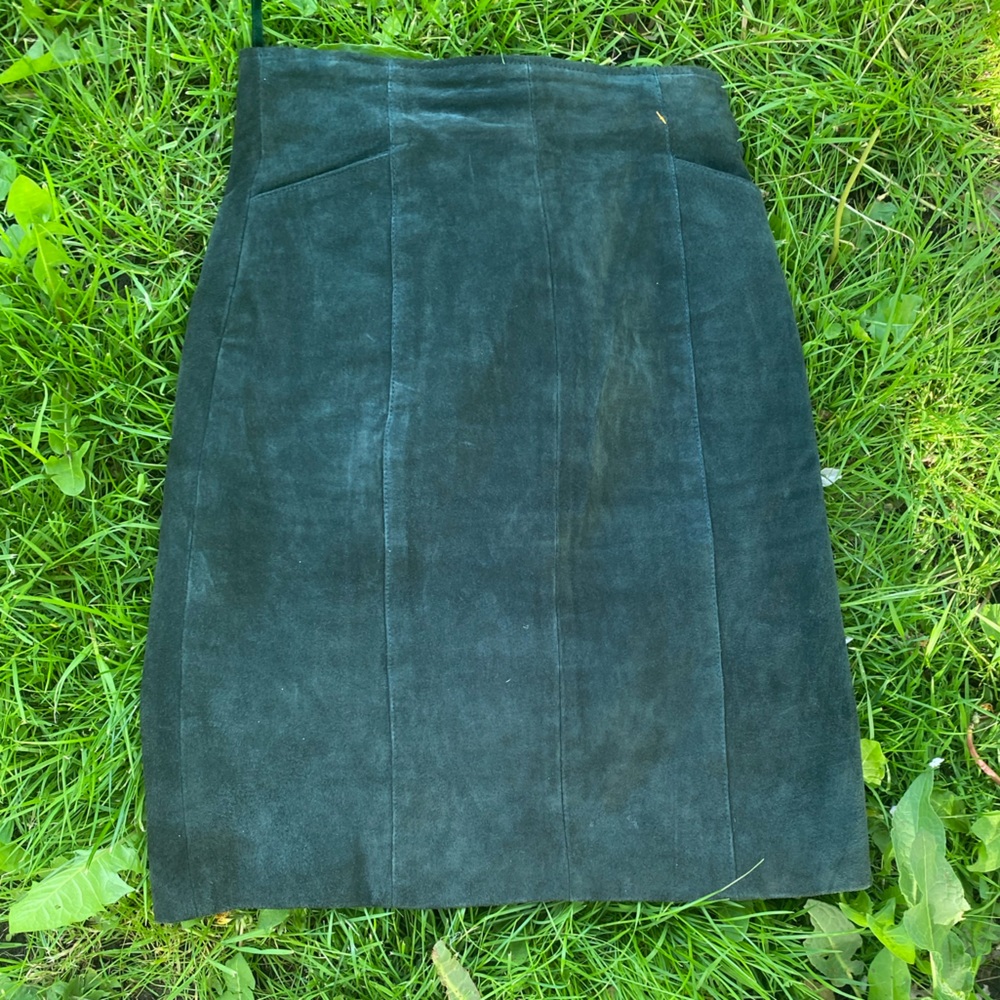 Green Leather skirt, Wilson’s leather